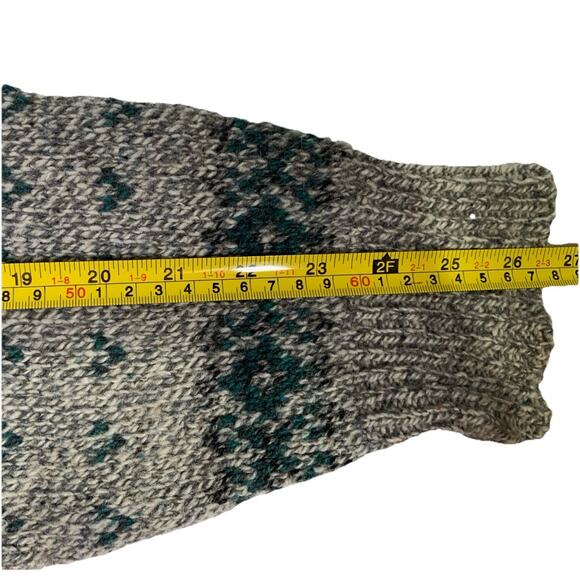 Royal North Mills Sweater Men's Large Made in USA Pullover Striped 100% Wool - Picture 7 of 10